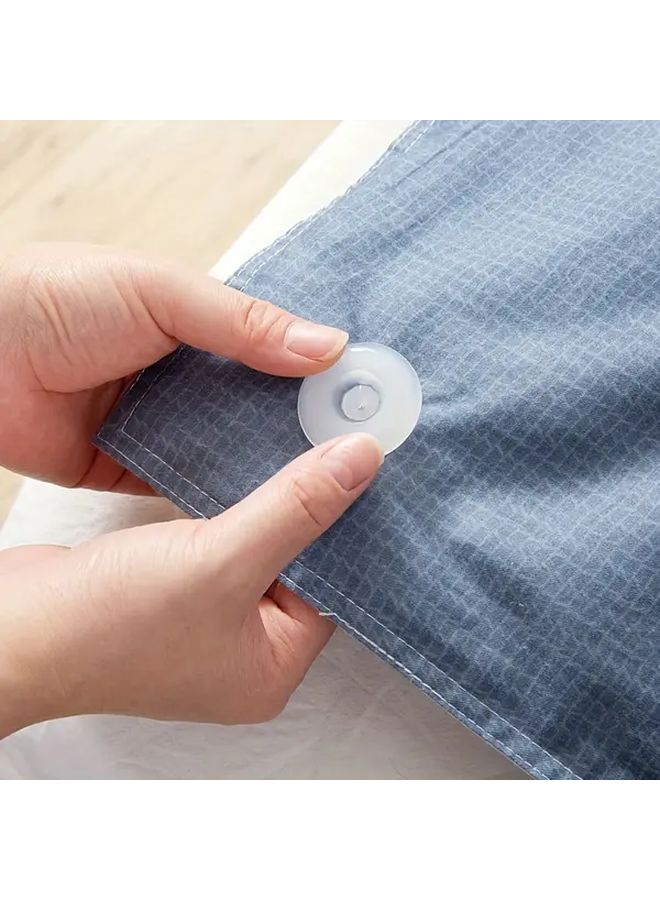 4 Pairs Quilt Fixer Safety Invisible Sheet Corner Buckles Shorten Curtains - Image 4