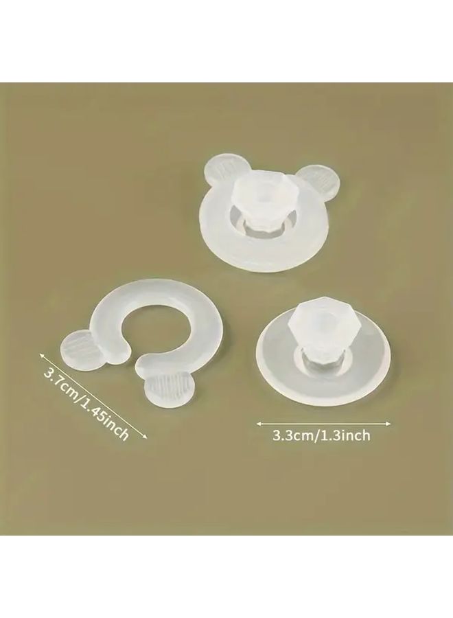 4 Pairs Quilt Fixer Safety Invisible Sheet Corner Buckles Shorten Curtains - Image 3