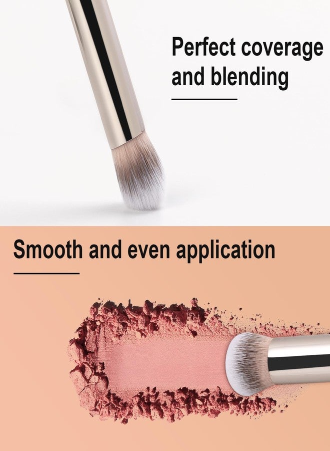 TEOYALL Eyeshadow Blending Brush, Soft Dense Synthetic Bristles Crease Brush For Powder Cream Contour Bronzer Concealer - Image 4