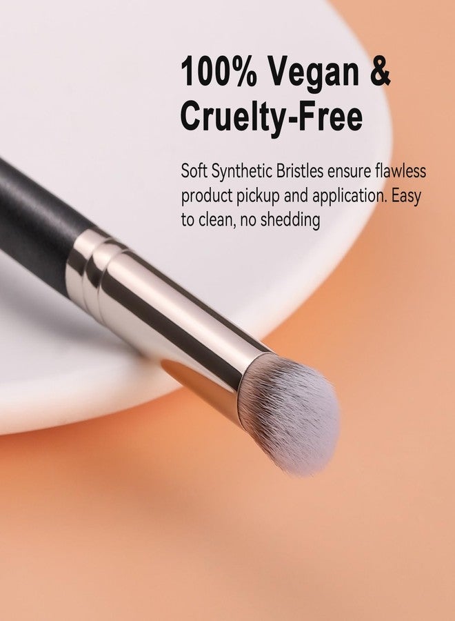 TEOYALL Eyeshadow Blending Brush, Soft Dense Synthetic Bristles Crease Brush For Powder Cream Contour Bronzer Concealer - Image 2