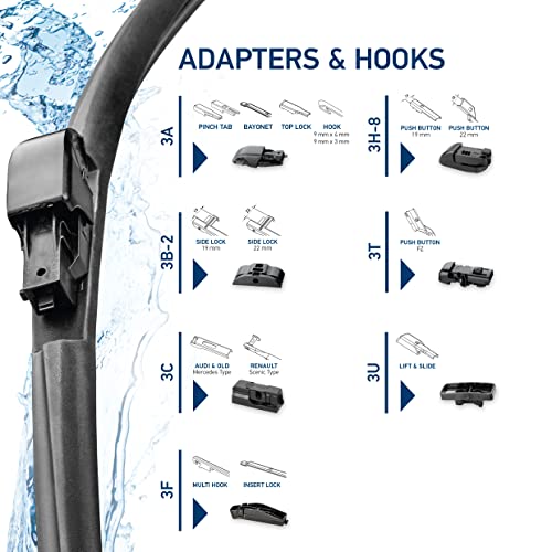 HELLA 358054221 CLEANTECH Wiper Blade, 22", Single, 1 Pack - Image 3