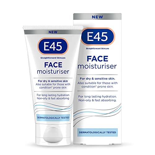 e45 Face Cream for LongLasting Moisturisation E45 Cream for Dry and Sensitive Skin Dermatitis and Eczema Cream FastAbsorbing and NonGreasy Formula Dermatologically Tested