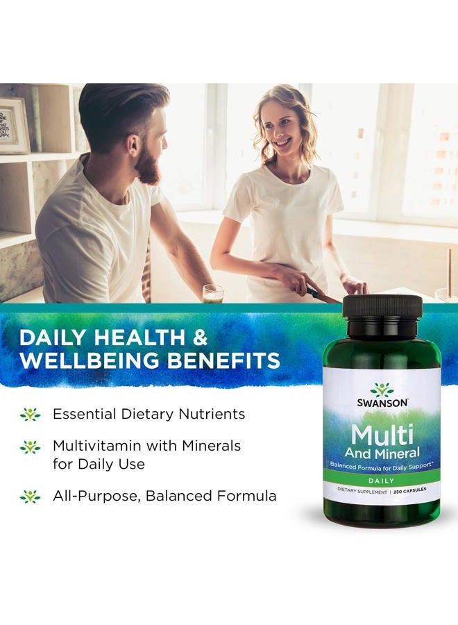 SWANSON Daily Multi-Vit & Mineral 250 Capsules - Image 4
