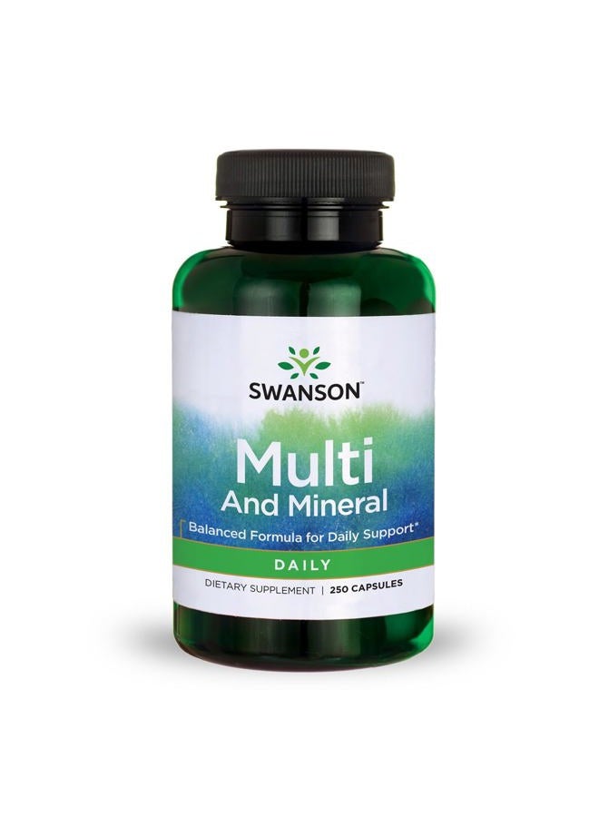SWANSON Daily Multi-Vit & Mineral 250 Capsules - Image 1