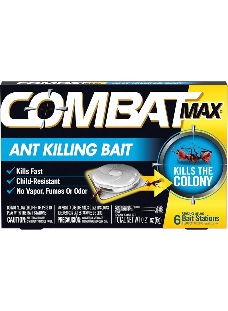 Combat Max Ant Killing Bait Stations, Indoor and Outdoor Use, 6 Count - Image 1