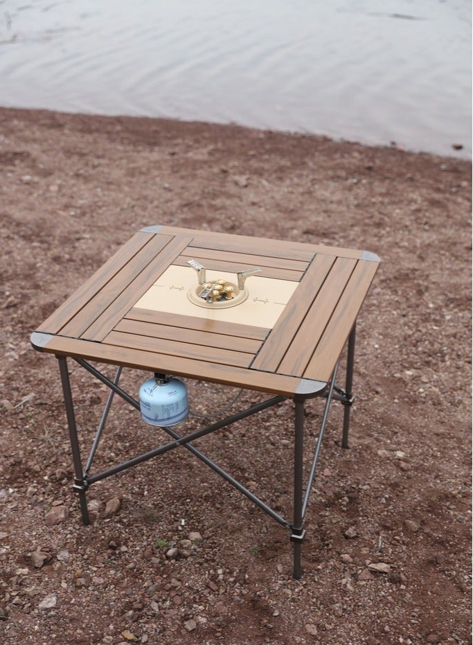 Alhor Camping & Hunting Tools ALUMINUM FOLDING CAMPING TABLE WITH STOVE - Image 1