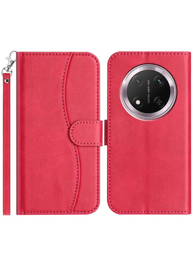 اس-توب جراب هاتف Honor X9c المصنوع من الجلد على شكل حرف S قابل للطي المزدوج - Image 1