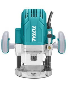 TOTAL Total Electric Router 1600W, 22000rpm, 0-60mm Plunge Capacity, 6mm-1/2" Collet Size, Includes Guide Holder, Template Guide, Trimmer Guide, and Extra Carbon Brushes – TR111216  - Image 1