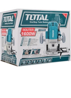 TOTAL Total Electric Router 1600W, 22000rpm, 0-60mm Plunge Capacity, 6mm-1/2" Collet Size, Includes Guide Holder, Template Guide, Trimmer Guide, and Extra Carbon Brushes – TR111216  - Image 3