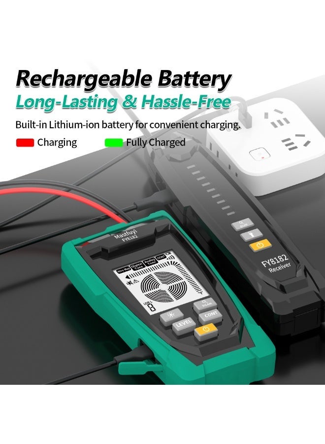 جهاز اختبار كابل السيارة MASTFUYI FY8182 12V-42V مع شاشة LCD/إنذار صوتي، متتبع أسلاك للسيارة/المنزل/المكتب - Image 5
