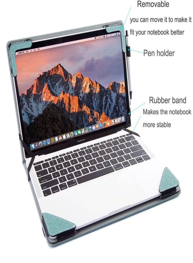 Berfea Protective Cover Case Compatible with ASUS ZenBook Flip 15 TP510UA UX561UD,ZenBook Pro 15 UX580 UX550,Q525,Q505 15.6 inch Laptop Notebook Sleeve PU Leather Hard Case Shell - Image 4