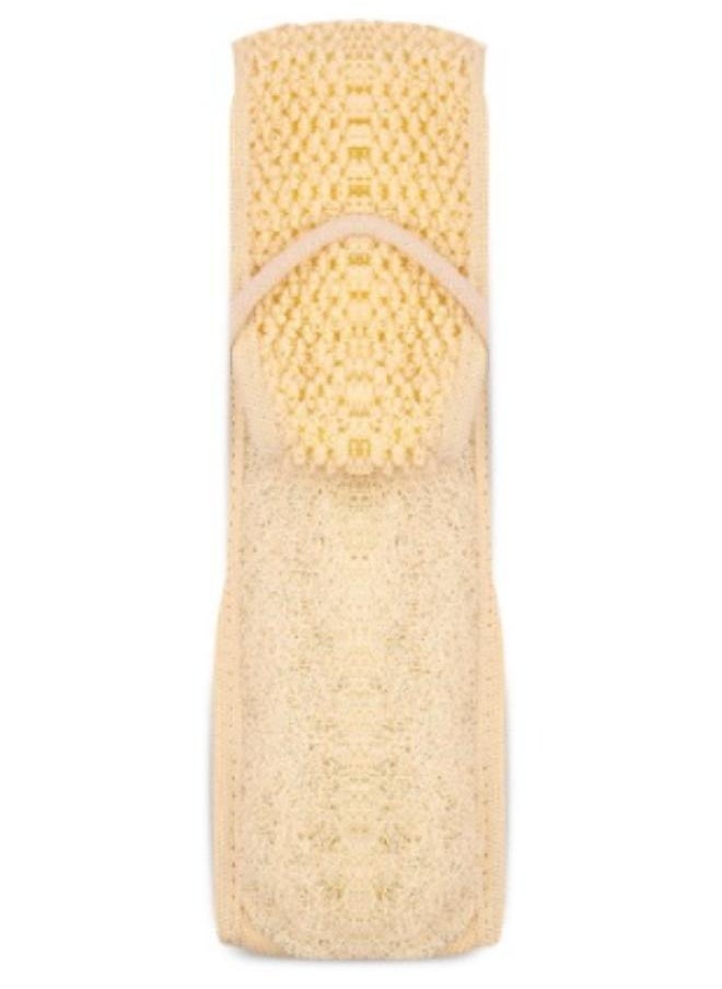 Waritex - Back loofah & Massage Strap with rope handle - Image 1