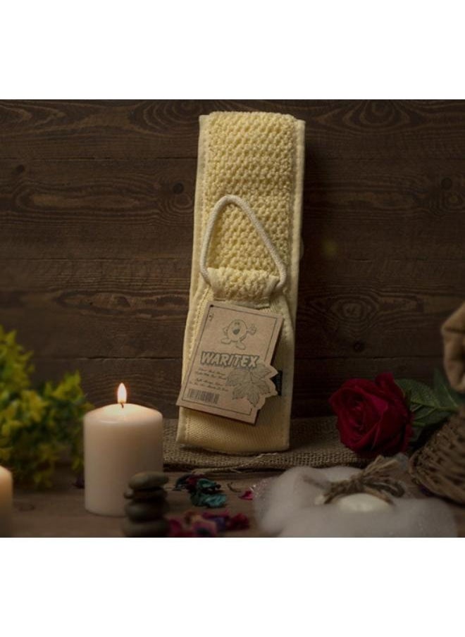 Waritex - Back loofah & Massage Strap with rope handle - Image 1