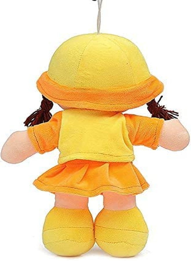 جلانس دمية غلانس الناعمة واللطيفة ذات المظهر الجميل | ألعاب محشوة جذابة | اجذب انتباهك بدمية ليتل دارلينغ (فتاة آدي البرتقالية، 40 سم) - Image 2