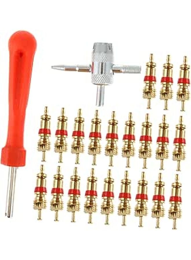 Valve Core Remover Tool Kit Ergonomic Design Compact Lightweight For Tire Repair - Image 1