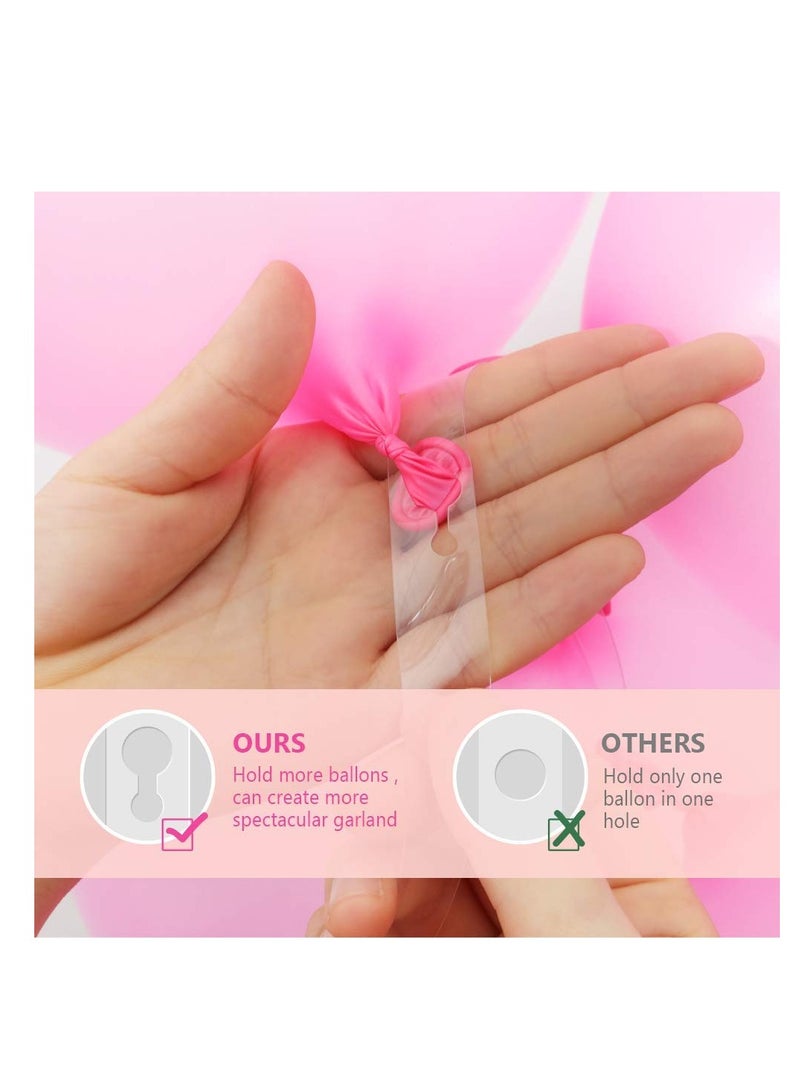 Excefore Balloon Decorating Strip Kit for Arch Garland 32Ft Balloon Tape Strip, 2 Pcs Tying Tool, 200 Dot Glue, 20 Ballon Flower Clip for Party Wedding Birthday Xmas Baby Shower DIY - Image 3