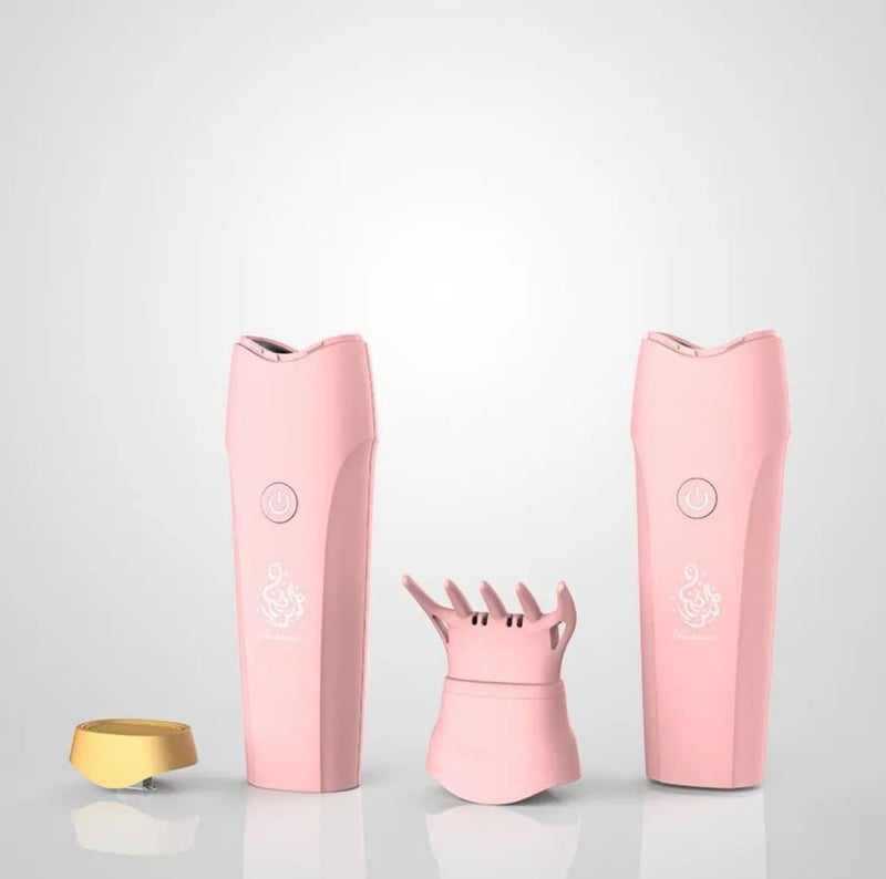 Rymel Mabkhara, Bakhoor Burner, Portable Rechargeble, Mabkhara shaar for Home and Car Use (pink) - Image 1
