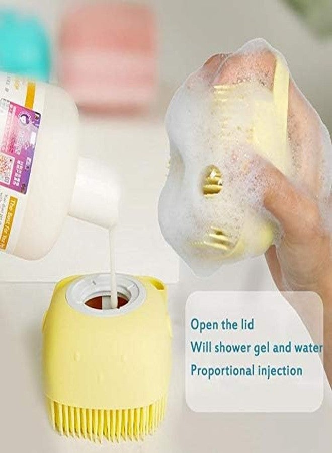 Groots Body Scrubber With Soap Dispenser || Bathing Brush || Silicone Body Scrubber (Body Scrubber With Soap Dispenser) - Image 3