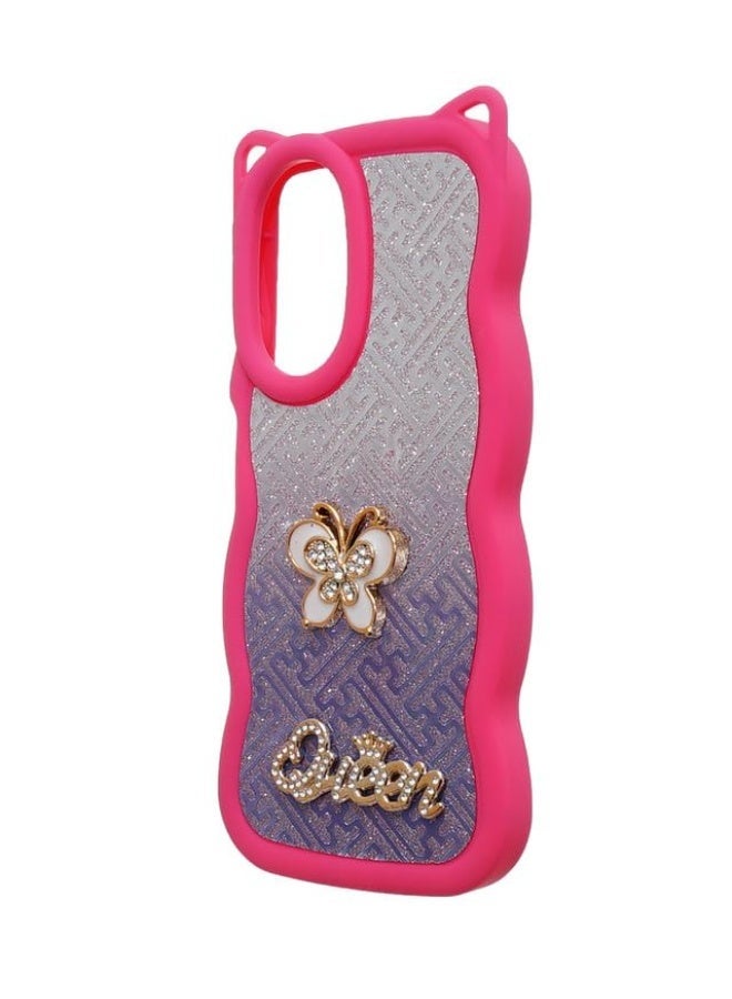 جراب خلفي بلاستيك لامع لهاتف ريلمي C67 4G متعدد الألوان - Image 2