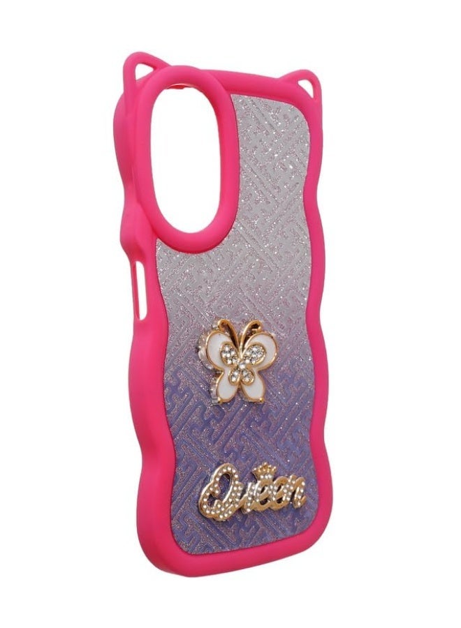 جراب خلفي بلاستيك لامع لهاتف ريلمي C67 4G متعدد الألوان - Image 3