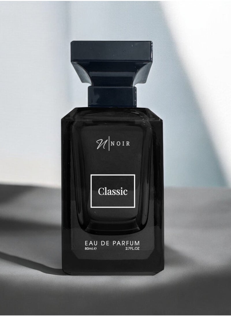 noir Classic Eau de Parfum for Men – Bold, Long-Lasting Fragrance with Truffle, Cacao & Spices – 80ml  - Image 1