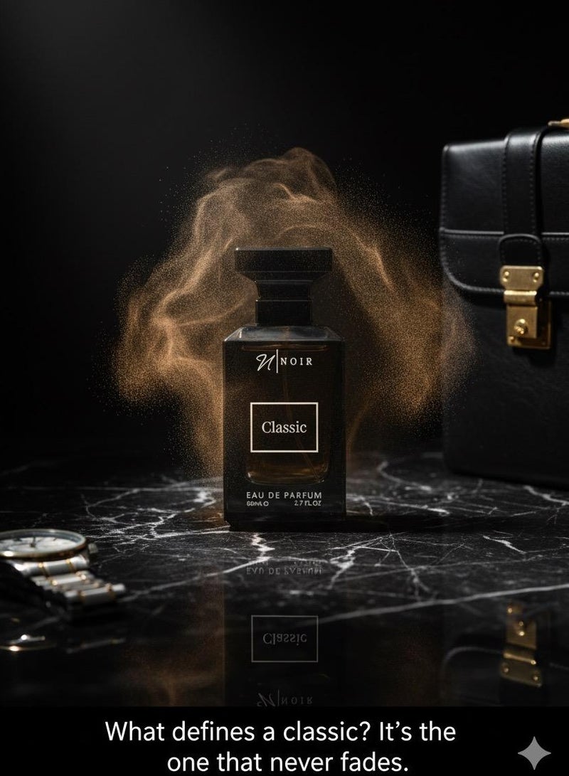 نوير عطر أو دو برفوم كلاسيكي للرجال - عطر جريء يدوم طويلاً برائحة الكمأة والكاكاو والتوابل - 80 مل - Image 3