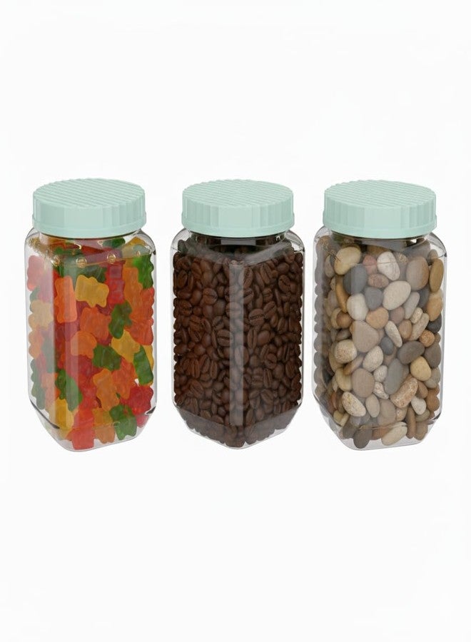 All Time Pearl Air Tight Leakproof Containers For Kitchen Storage Set, Container For Kitchen Storage Set, Kitchen Organizer And Kitchen Accessories Items & Storage (460 ML Each, Set Of 3) Transparent - Image 1