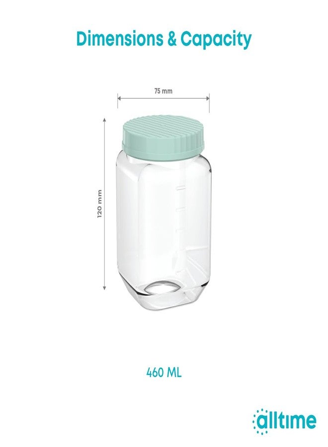 All Time Pearl Air Tight Leakproof Containers For Kitchen Storage Set, Container For Kitchen Storage Set, Kitchen Organizer And Kitchen Accessories Items & Storage (460 ML Each, Set Of 3) Transparent - Image 5