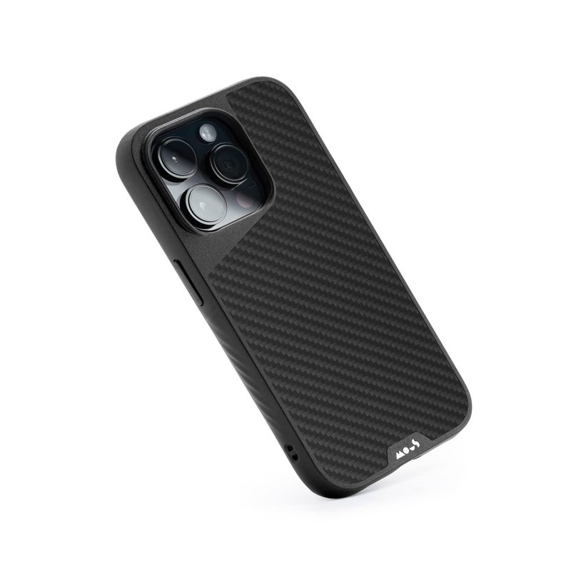 Mous for iPhone 15 Pro Max Case MagSafe Compatible - Limitless 5.0 - Carbon Fibre - Protective iPhone 15 Pro Max Case - Shockproof Phone Cover - Image 1