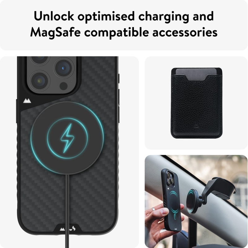 Mous for iPhone 15 Pro Max Case MagSafe Compatible - Limitless 5.0 - Carbon Fibre - Protective iPhone 15 Pro Max Case - Shockproof Phone Cover - Image 5