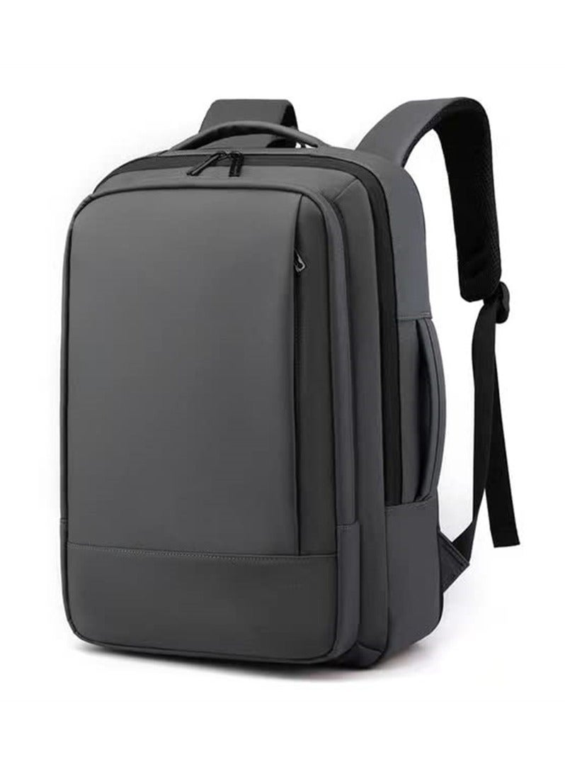 أرابايت حقيبة كمبيوتر محمول للأعمال، حقيبة كمبيوتر محمول مقاومة للماء مع شحن USB لأجهزة الكمبيوتر المحمولة مقاس 15.6 بوصة، حقيبة كمبيوتر محمول للسفر مع سعة توسيع 30% (رمادي) - Image 1