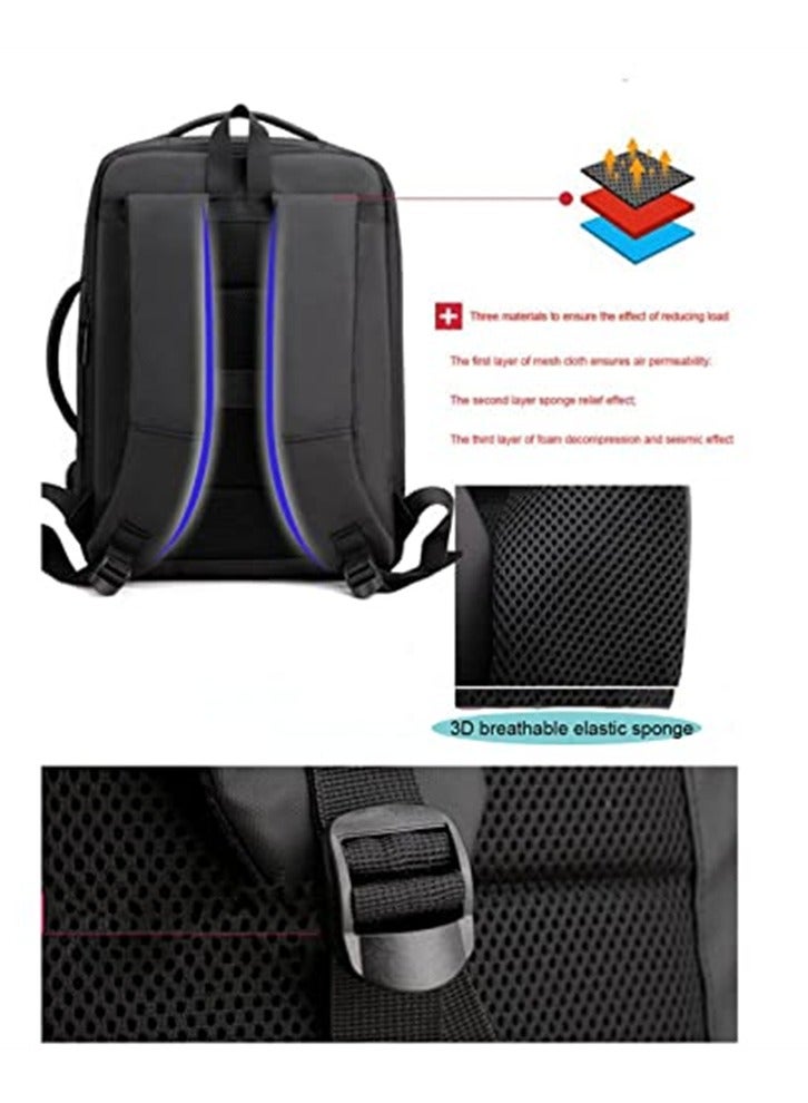 أرابايت حقيبة كمبيوتر محمول للأعمال، حقيبة كمبيوتر محمول مقاومة للماء مع شحن USB لأجهزة الكمبيوتر المحمولة مقاس 15.6 بوصة، حقيبة كمبيوتر محمول للسفر مع سعة توسيع 30% (رمادي) - Image 2