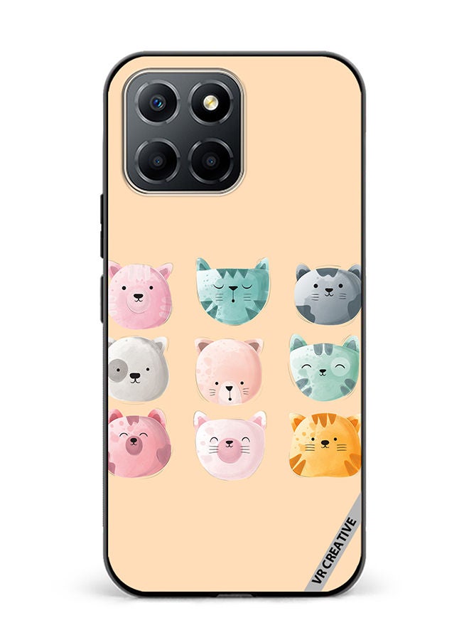 VR CREATIVE Protective Case Cover For Honor X6 Cute Faces Design Multicolour - Image 1