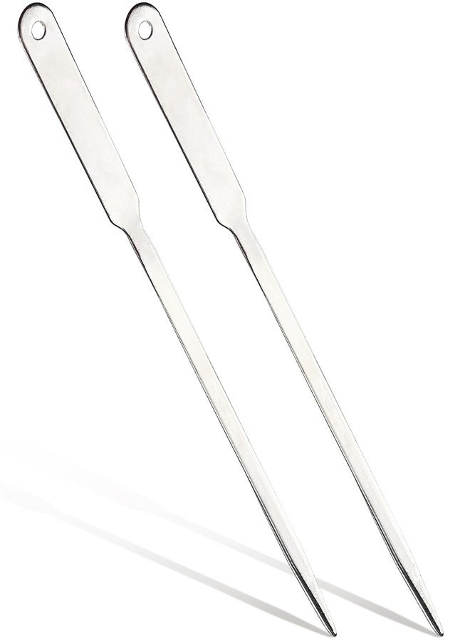 Jaasuee 2-Pack Silver Stainless Steel Lightweight Hand Envelope Slitters Letter Opener - Image 1