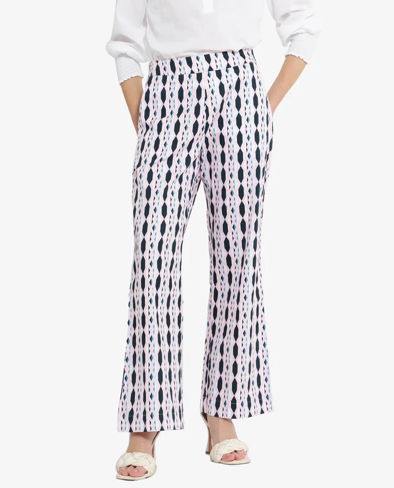 Rareism Women's Geometric Printed Trouser