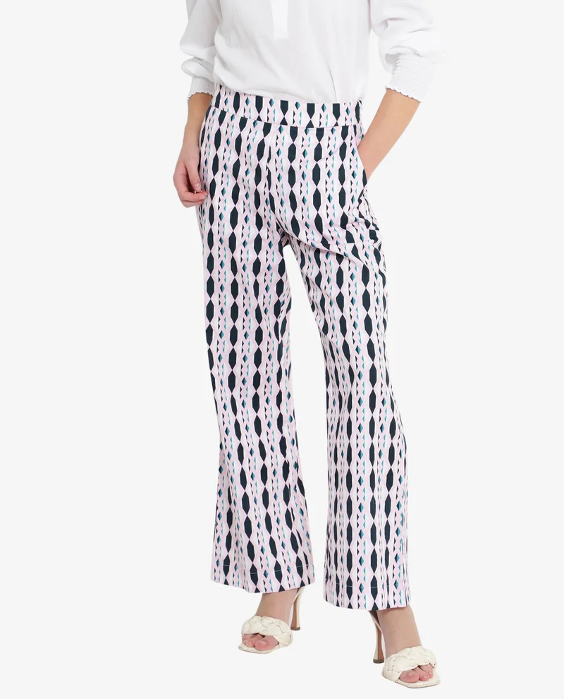 Rareism Women's Geometric Printed Trouser