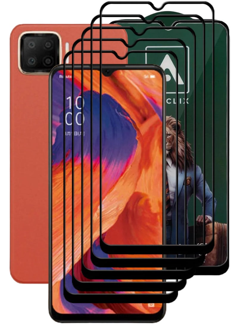 ACLIX 5 Pieces Antistatic ESD Dustproof Premium Quality High Definition Tempered Glass Screen Protector Designed For Oppo A73 - Image 1