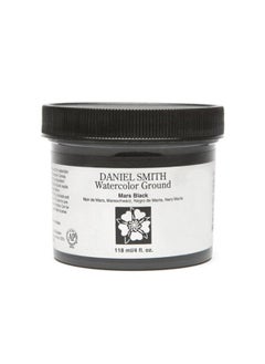 Daniel Smith Watercolor Ground, Mars Black, 4-Ounce Jar  - Image 1