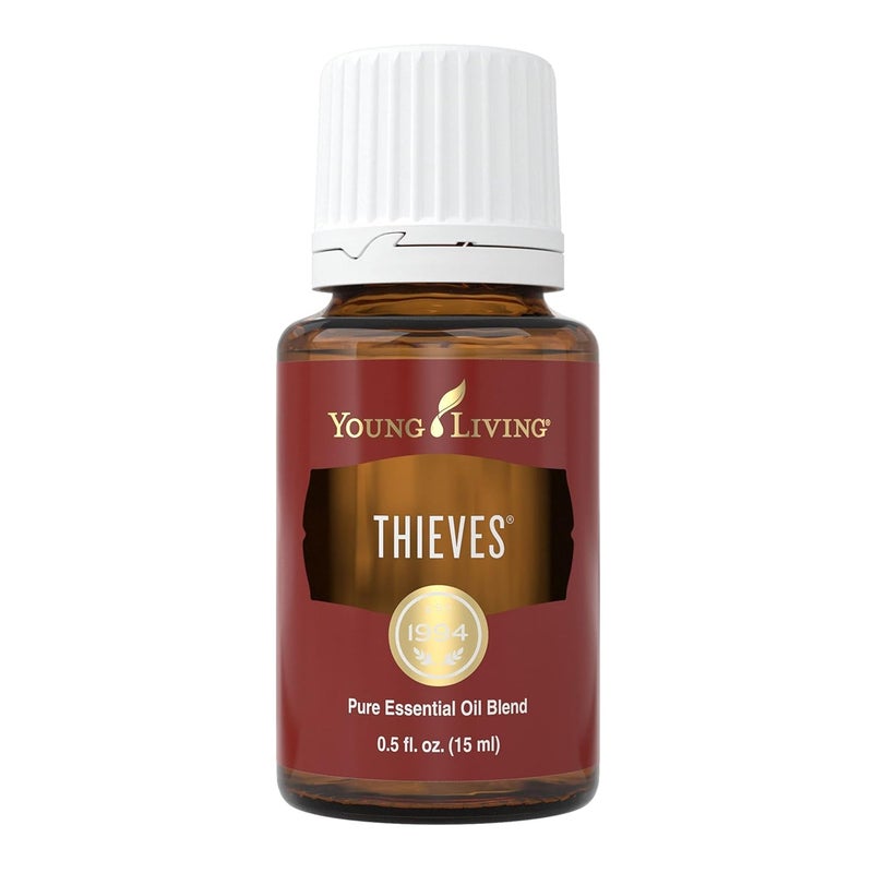 Young Living Thieves Essential Oil Blend | 15 ml | Supports Immune System & Cleansing | Clove, Lemon, Cinnamon Bark, Eucalyptus Radiata, Rosemary | 100% Pure Therapeutic Grade perfect for a hair oil - Image 1