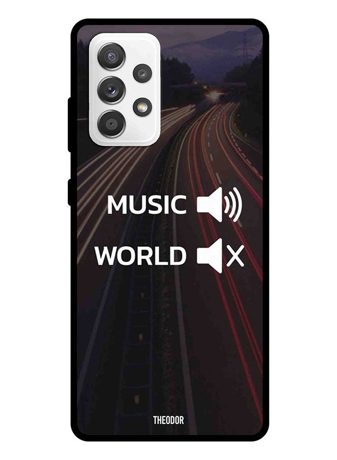 Theodor Protective Case Cover For Samsung Galaxy A52s music-word - Image 1