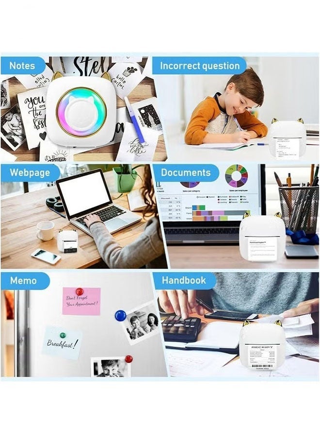 Realfrog Kids Camera Print Paper, Thermal Paper Roll 57x25mm Printing Paper for Label Printer Kids Instant Camera Refill Print Paper, Pack of 15 Rolls - Image 4