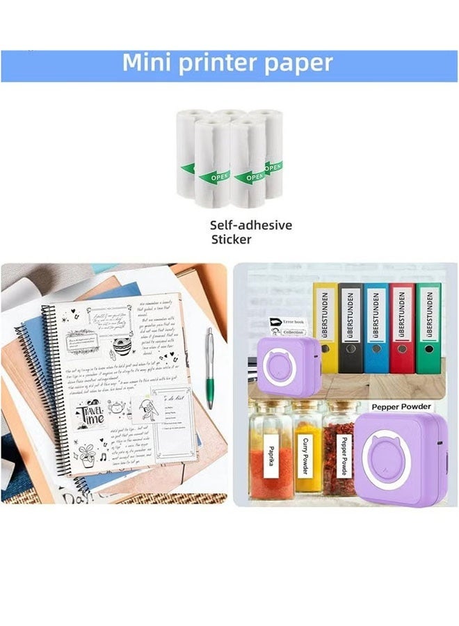 Realfrog Kids Camera Print Paper, Thermal Paper Roll 57x25mm Printing Paper for Label Printer Kids Instant Camera Refill Print Paper, Pack of 15 Rolls - Image 3