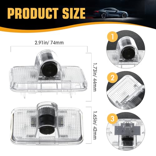 JCRNBU 2PCS Car Door Logo Lights for GTR R35 R34 2007-2019, Courtesy & Puddle LED Welcome Lights Accessories - Image 4