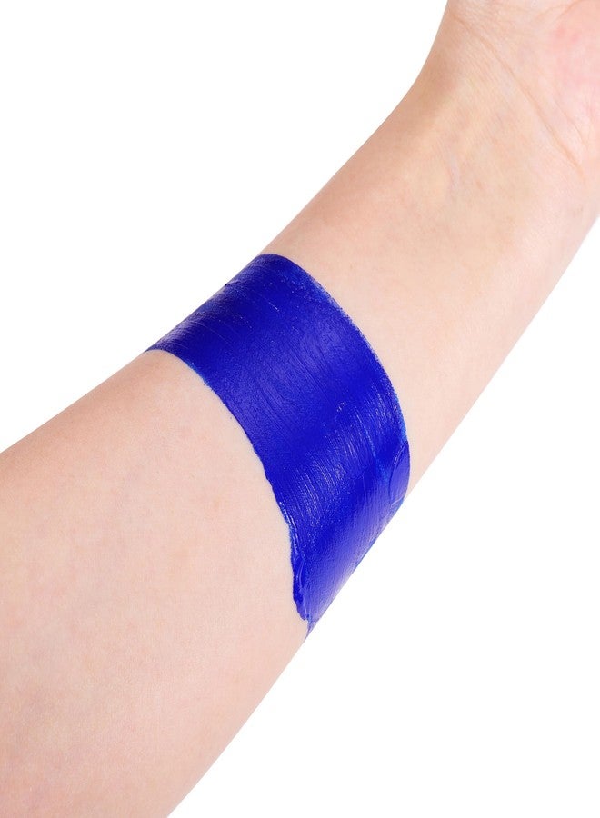 CCbeauty Blue Face Paint, Cream Face Painting Kit, Professional Water Based Body Paint, Full Coverage Foundation Makeup, Halloween SFX Makeup For Clown Joker Avatar Corpse Mystique Mermaid Costume - Image 2