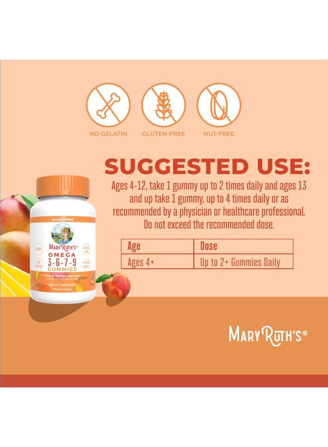 MaryRuth Organics Vegan Omega 3 6 7 9 Gummies | Up to 4 Month Supply | Omega 3 Supplement with Flaxseed Oil | Omega 3 Gummies | No Fish Taste | Non-GMO | 120 Count  - Image 3