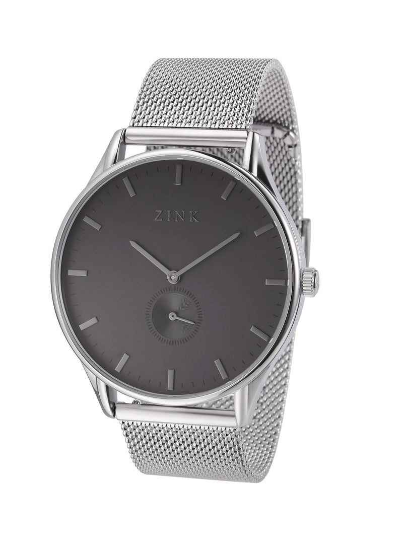 Zink ZINK ZK130G5MS-36 ELEGANT TIMEPIECE - MODERN MEN'S WATCH WITH SILVER STAINLESS STEEL BAND & BLACK DIAL  - Image 3