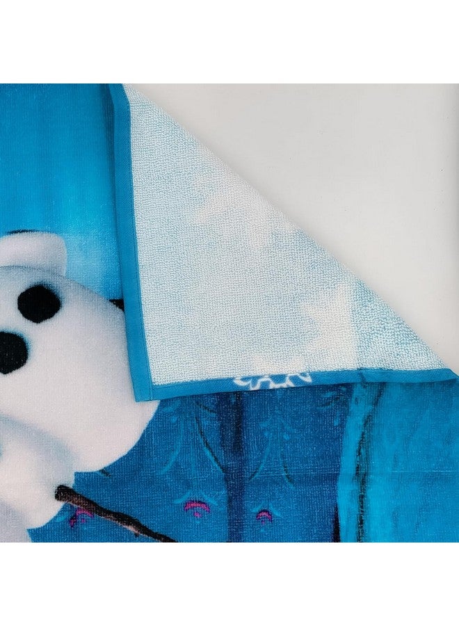 Sassoon Disney Frozen Blue Cotton Kids Bath Towel in 400 GSM- 60 cm x 120 cm - Image 2