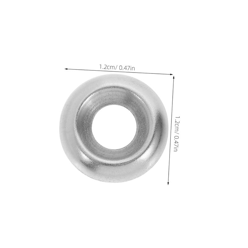 Stainless Steel Concave Convex Gasket 200pcs Fisheye Design for Automotive Plumbing - Image 3