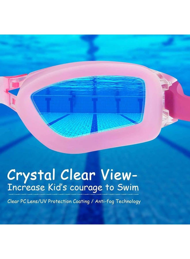 COOLOO Kids Swim Goggles, 2 Packs Swimming Goggles for Kids Girls Boys and Child Age 4-16 - Image 4