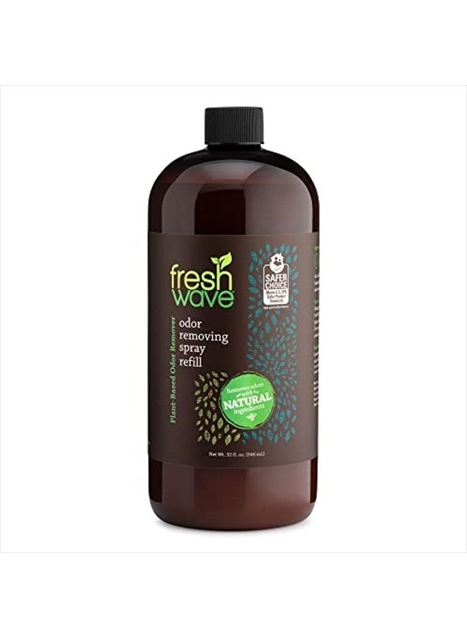 Fresh Wave Odor Eliminator Spray & Air Freshener Refill, 32 fl. oz. | Original Scent Spray Refills For Up To 4 8oz. Spray Bottles | Safer Odor Relief | Natural Plant-Based Odor Eliminator - Image 1